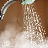 EuroSpa Aromatics envase junto a objetos para comparar tamaño práctico