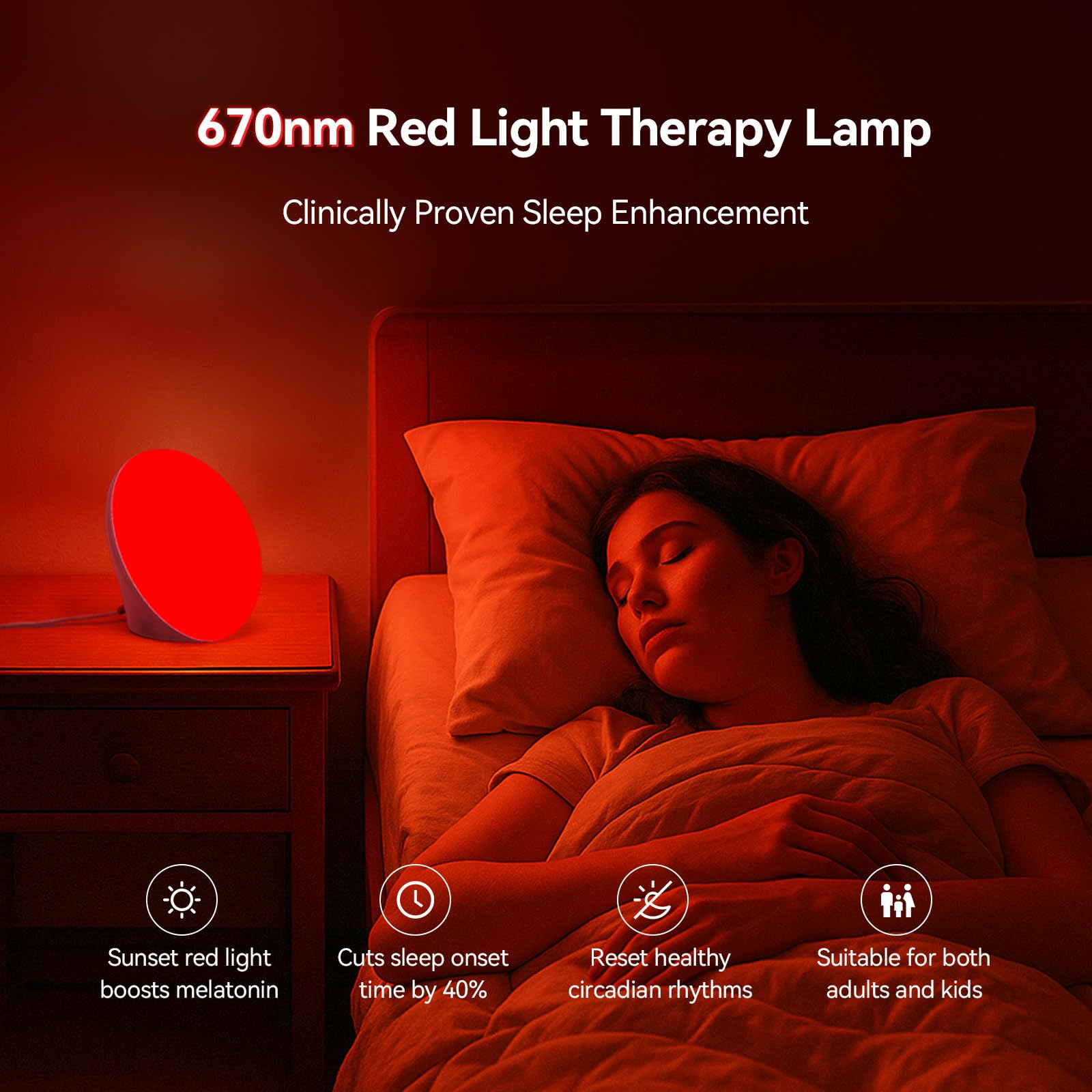 EVATEALE lámpara en uso en dormitorio creando ambiente de descanso