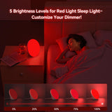 EVATEALE modo luz roja nocturna 670nm para ambiente relajante