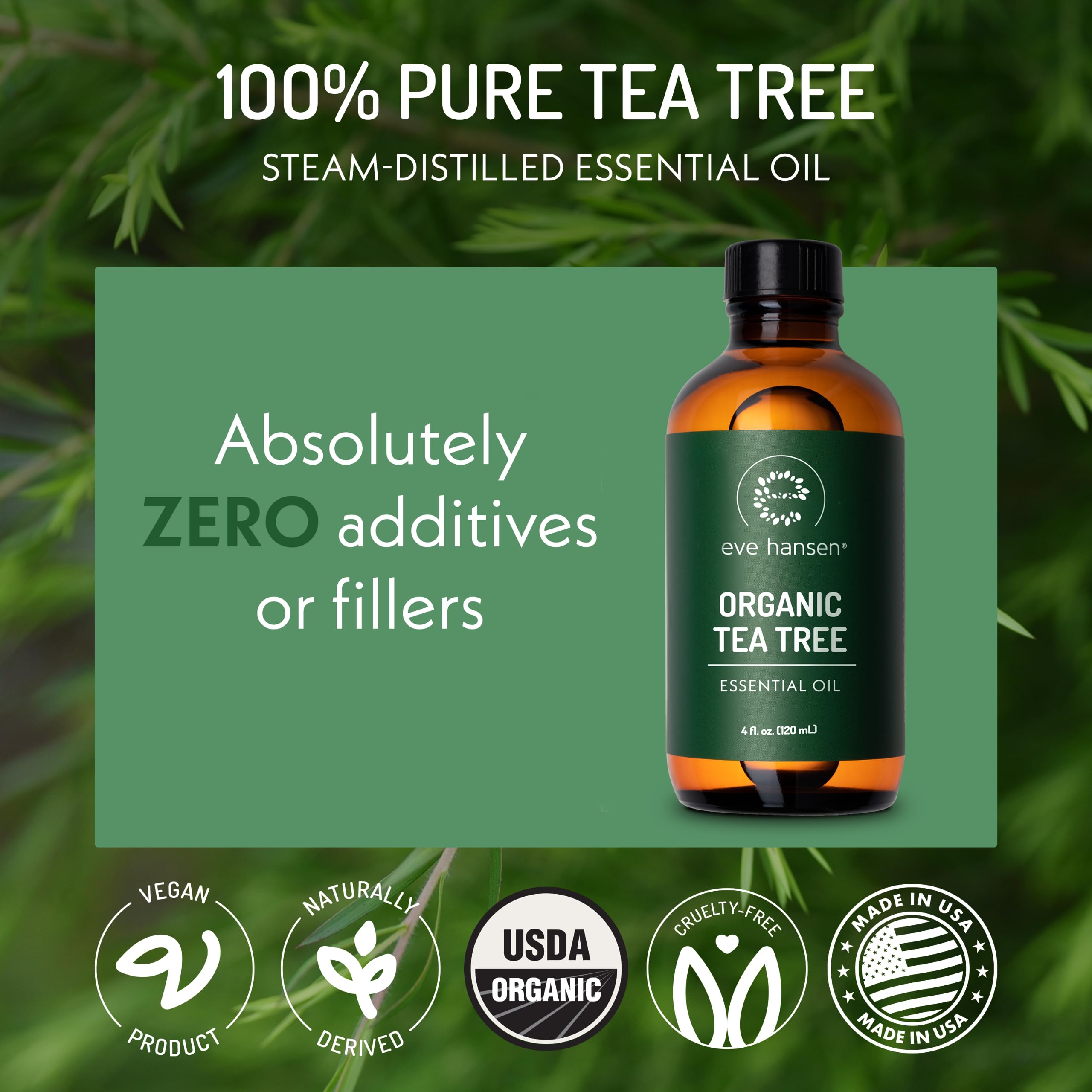 Eve Hansen aceite árbol de té en difusor, aroma ambiental natural