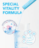 EVER COLLAGEN bebida mezclada en vaso, hidratación inmediata