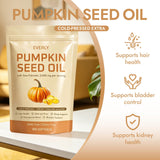 Everly Organic Pumpkin Seed frasco en cocina natural sugerente de uso diario