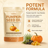 Everly Organic Pumpkin Seed etiqueta nutricional en enfoque legible y transparente