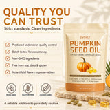 Everly Organic Pumpkin Seed softgel textura brillante que facilita la ingestión