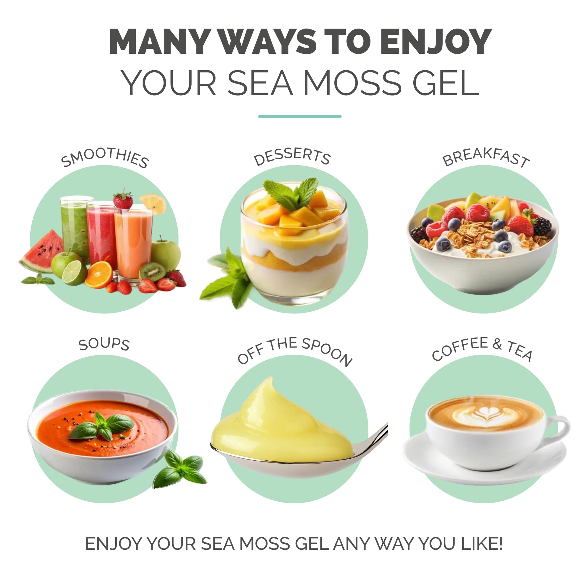 EverSmith Organics gel usado para espesar sopa, mejora textura sin opacar sabor