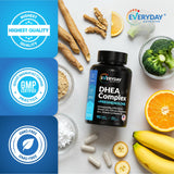 EVERYDAY NUTRITION producto junto a vasos y frutas en ambiente de vida saludable