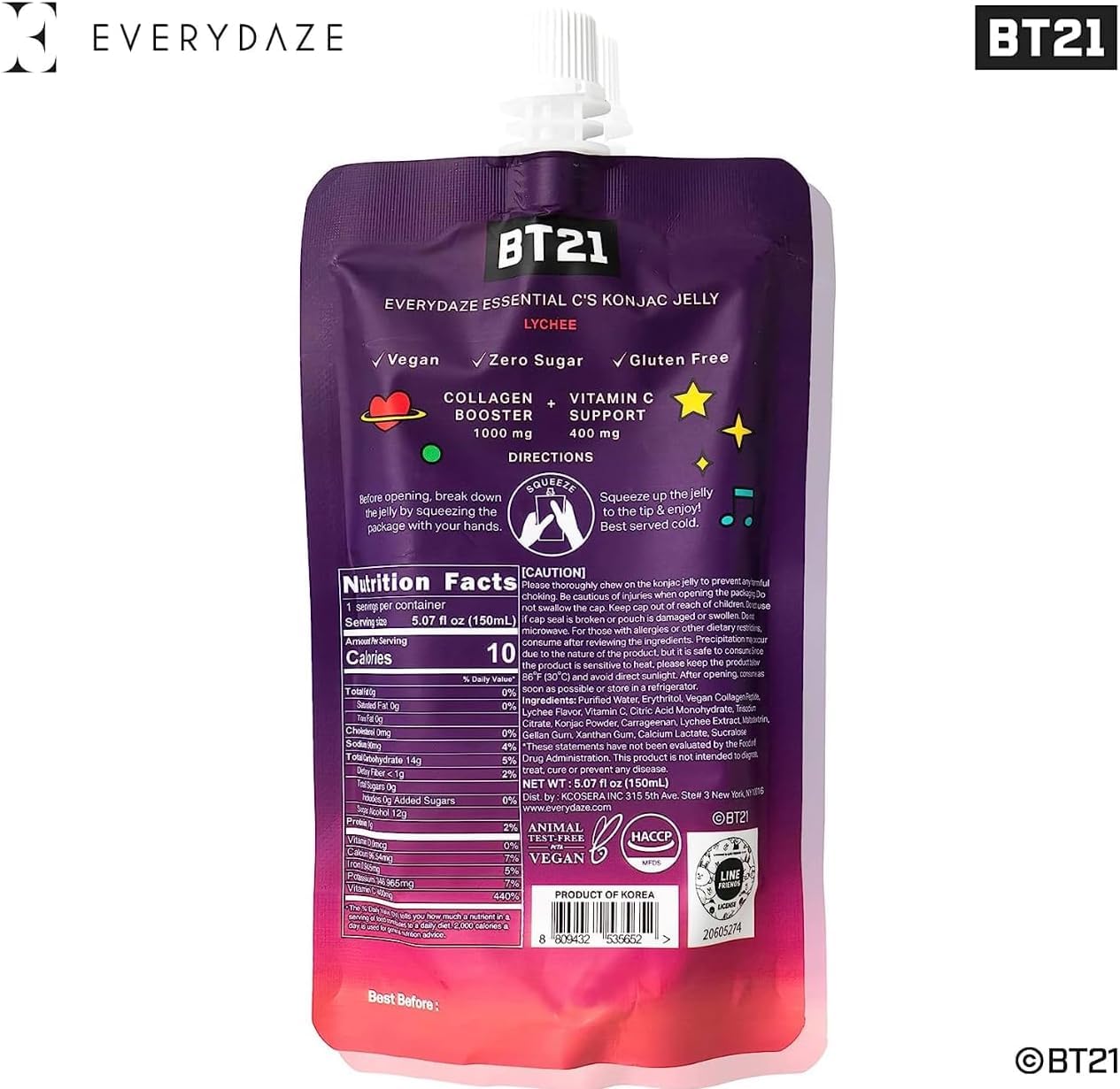 EVERYDAZE pouch en mesa lifestyle mostrando consumo inmediato y disfrute
