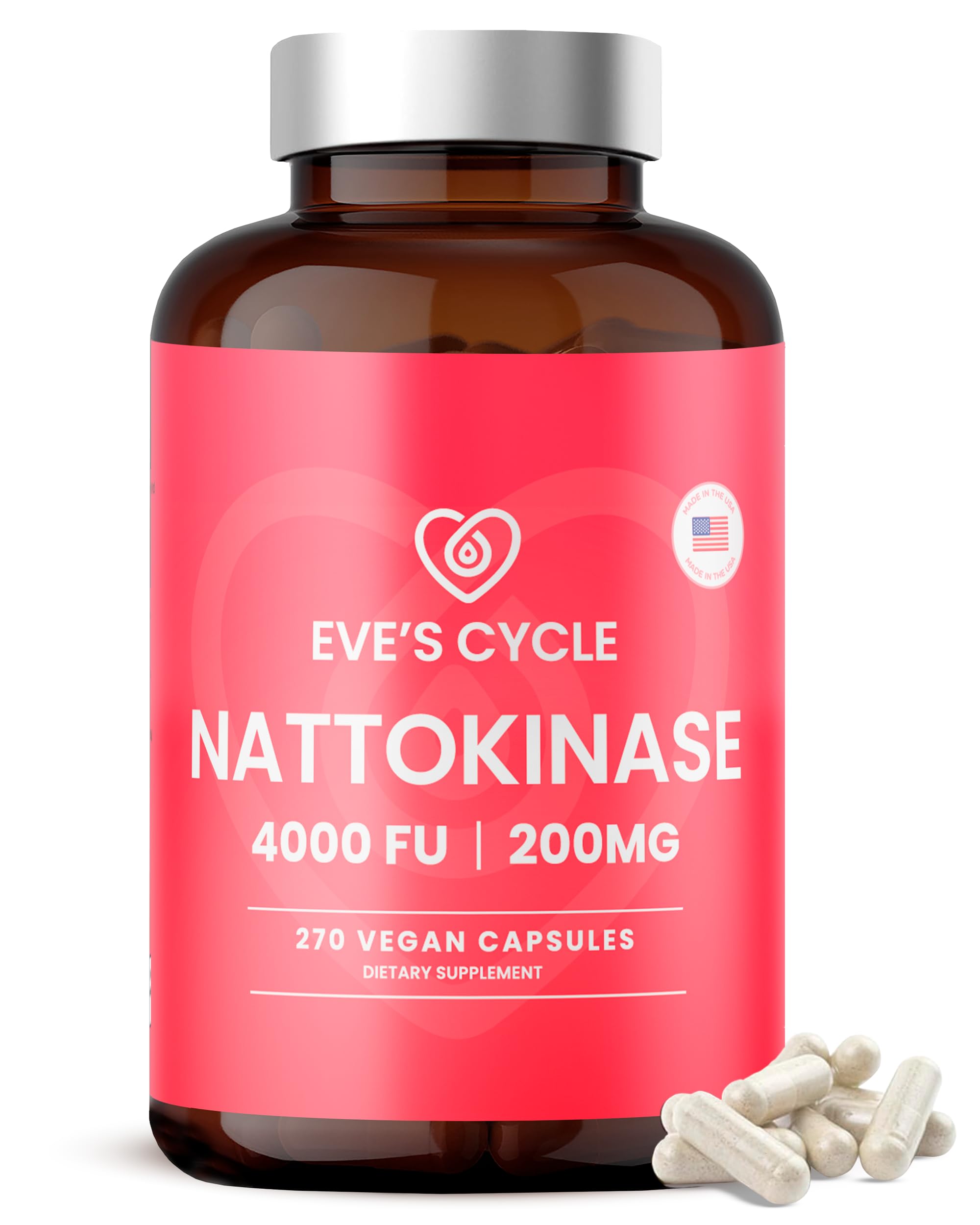 Eve's Cycle envase frontal, muestra claridad de ingredientes y confianza