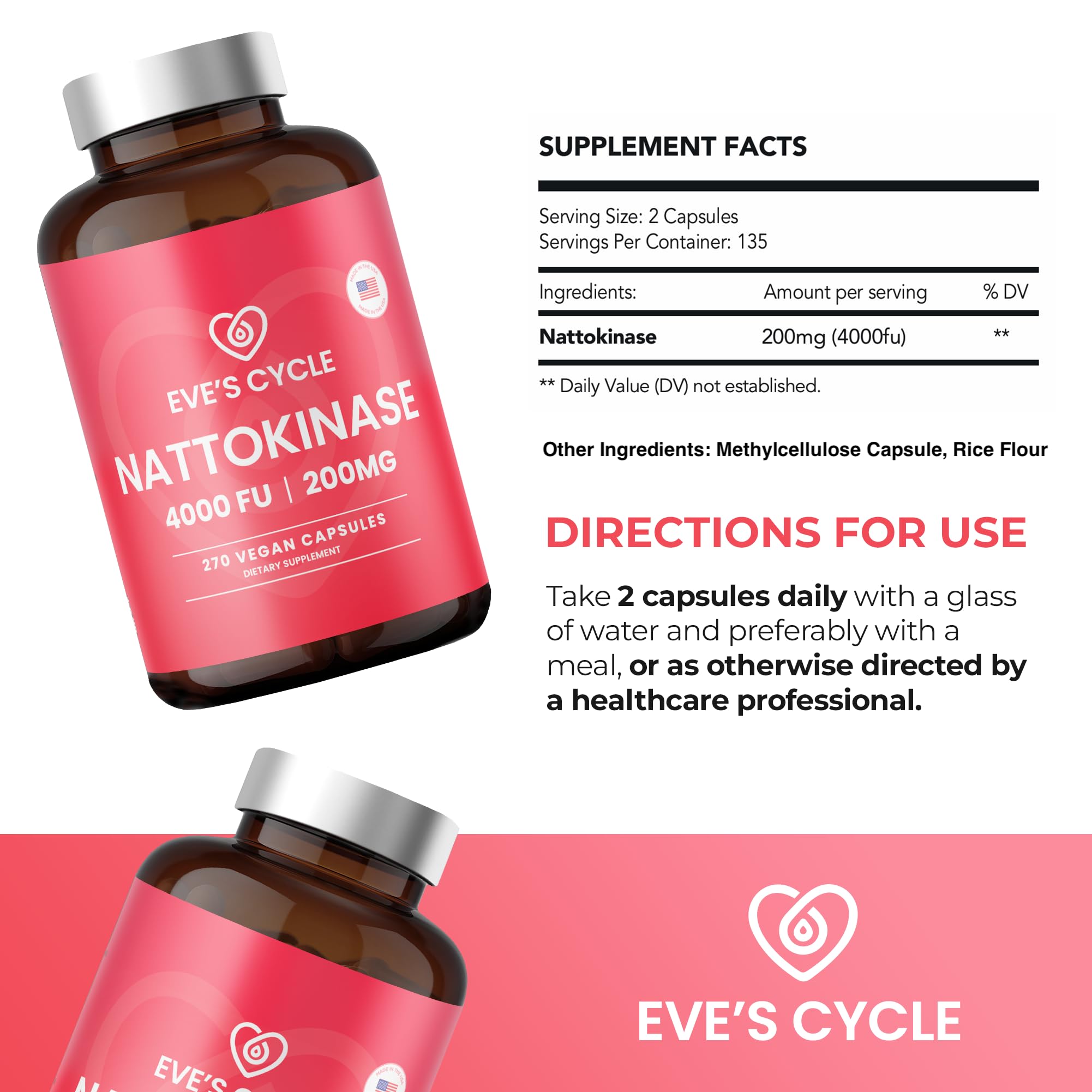 Eve's Cycle cápsula junto a un vaso, imagen de uso cotidiano y conveniencia