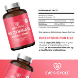 Eve's Cycle cápsula junto a un vaso, imagen de uso cotidiano y conveniencia