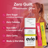 Evie Beauty Fuel etiqueta con ingredientes, información clara y transparente