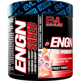 Evlution EVL etiqueta con ingredientes clave para enfoque y termogénesis