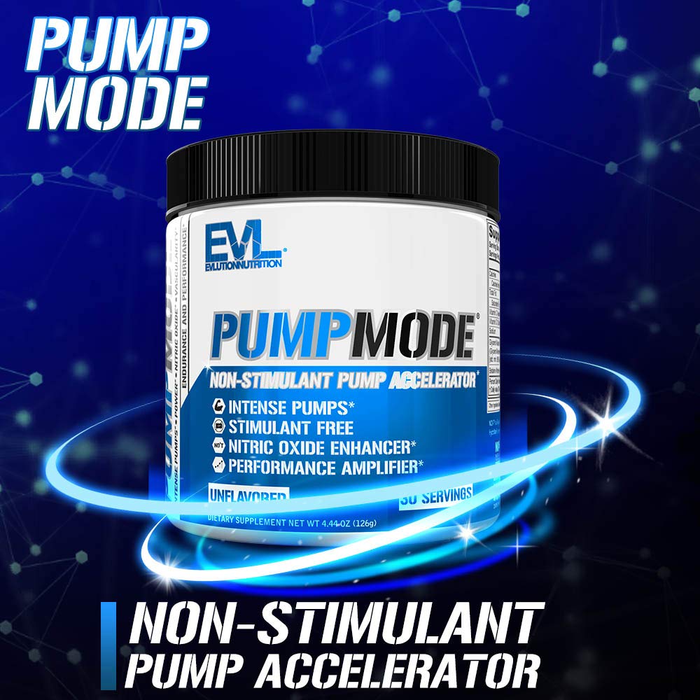 EVL PumpMode primer plano de ingredientes clave mostrando calidad