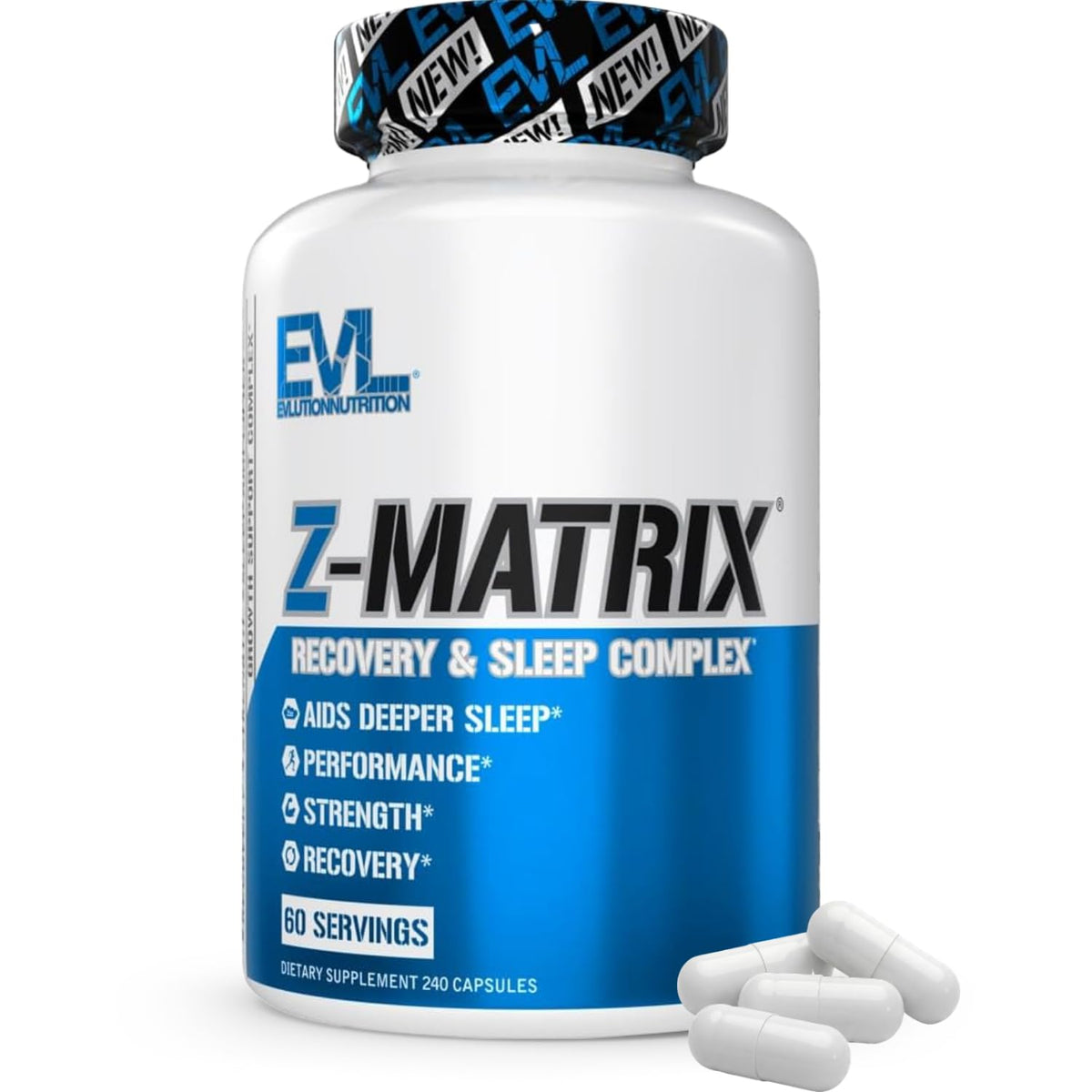 EVL ZMatrix frente del envase mostrando diseño y beneficios visibles