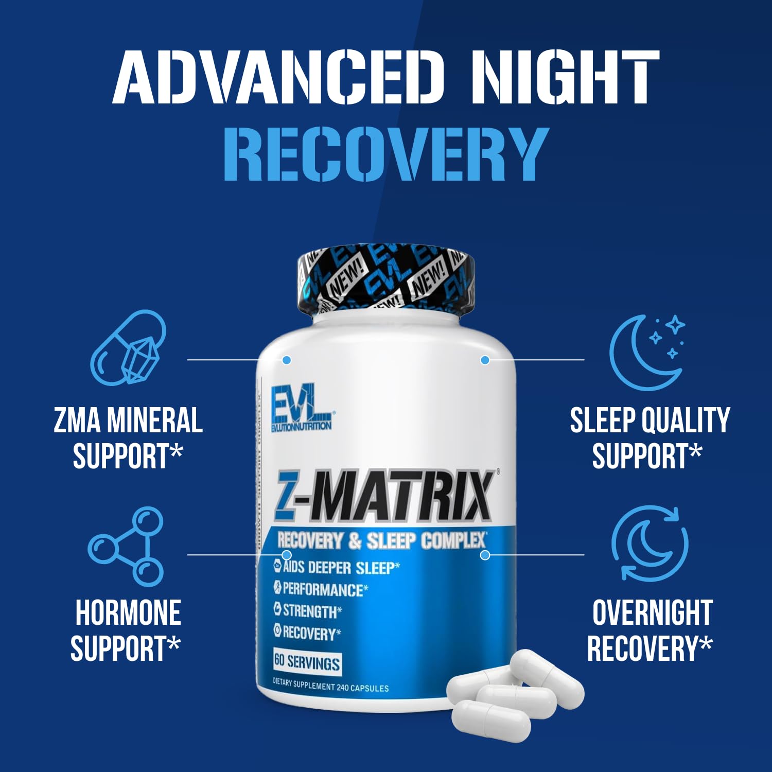 EVL ZMatrix ambiente nocturno sugerente para mejor descanso post-entreno
