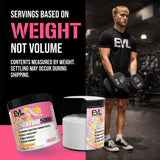 Atleta usando Evlution Creatine 5000 en gimnasio para mejorar potencia