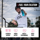 Etiqueta nutricional de Evlution Creatine 5000 mostrando 5 g por porción