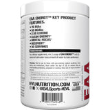Evlution etiqueta nutricional visible con ingredientes y control de calidad probado