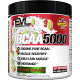 Evlution EVL BCAAs vista frontal del envase mostrando el sabor Cherry Limeade