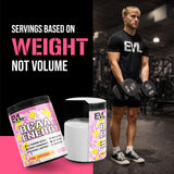 Evlution EVL BCAAs uso en gimnasio entregando energía previa y soporte muscular