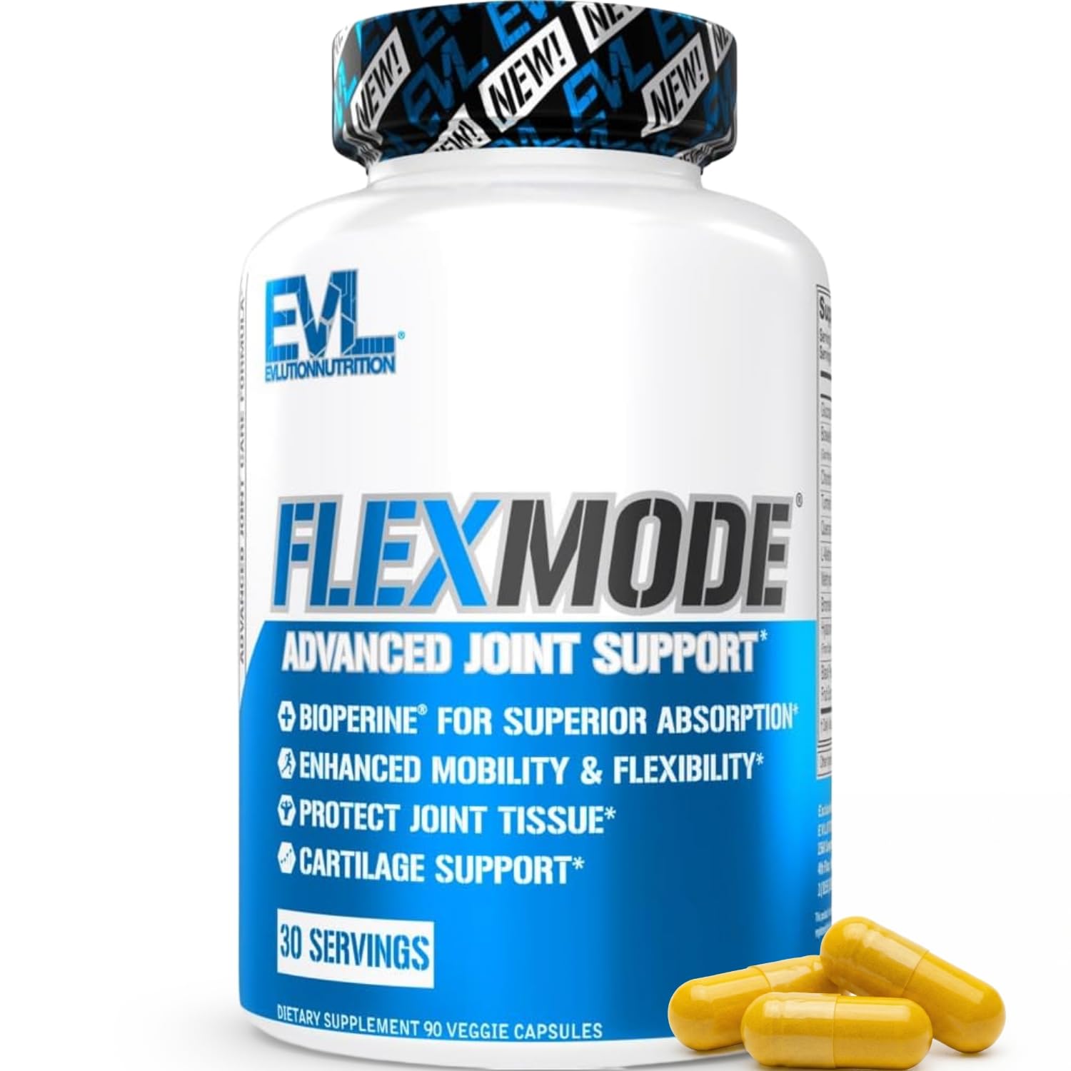 Evlution FLEXMODE frente del empaque mostrando diseño y beneficios