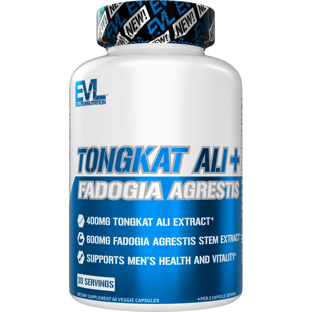 Evlution frasco frontal con etiqueta clara que muestra ingredientes, favorece decisión de compra