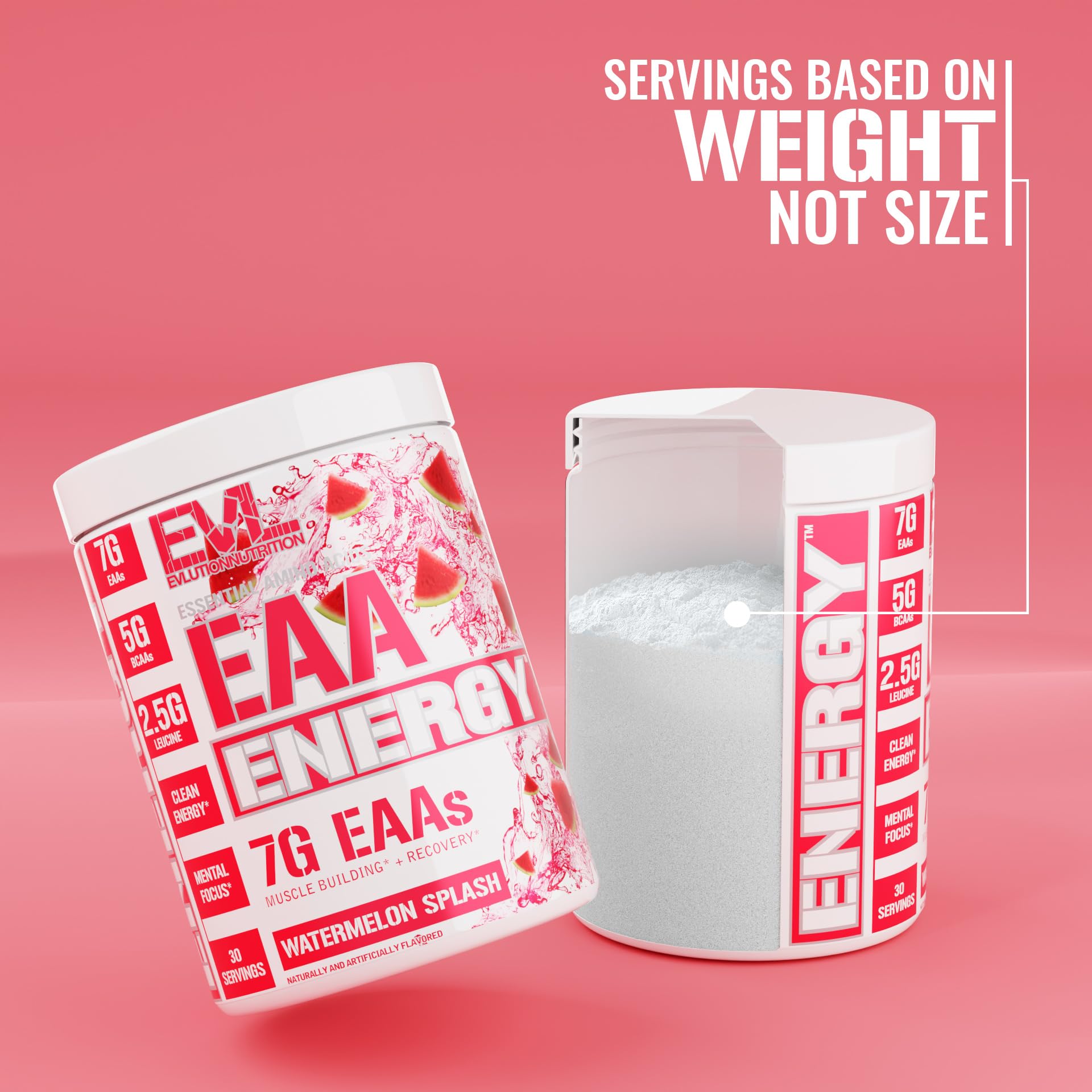 Evlution vaso preparado con mezcla Watermelon, hidratación y energía durante el entrenamiento