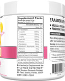 Evlution textura del polvo rosa con cucharador, mezcla rápida y disolución eficiente