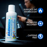 Evogen primer plano del líquido Carnigen mostrando color y textura