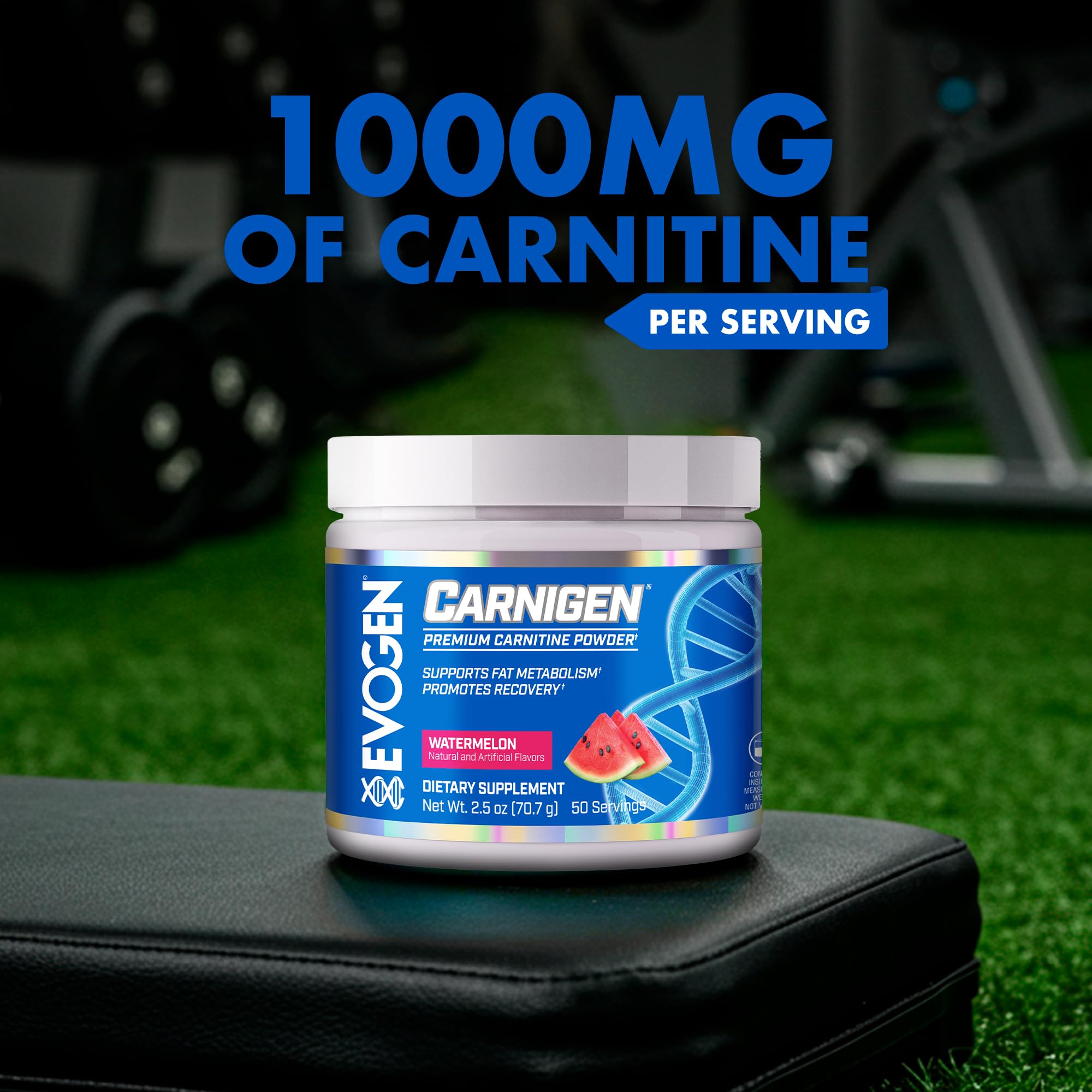 Evogen Carnigen bebida mezclada en vaso lista para consumir