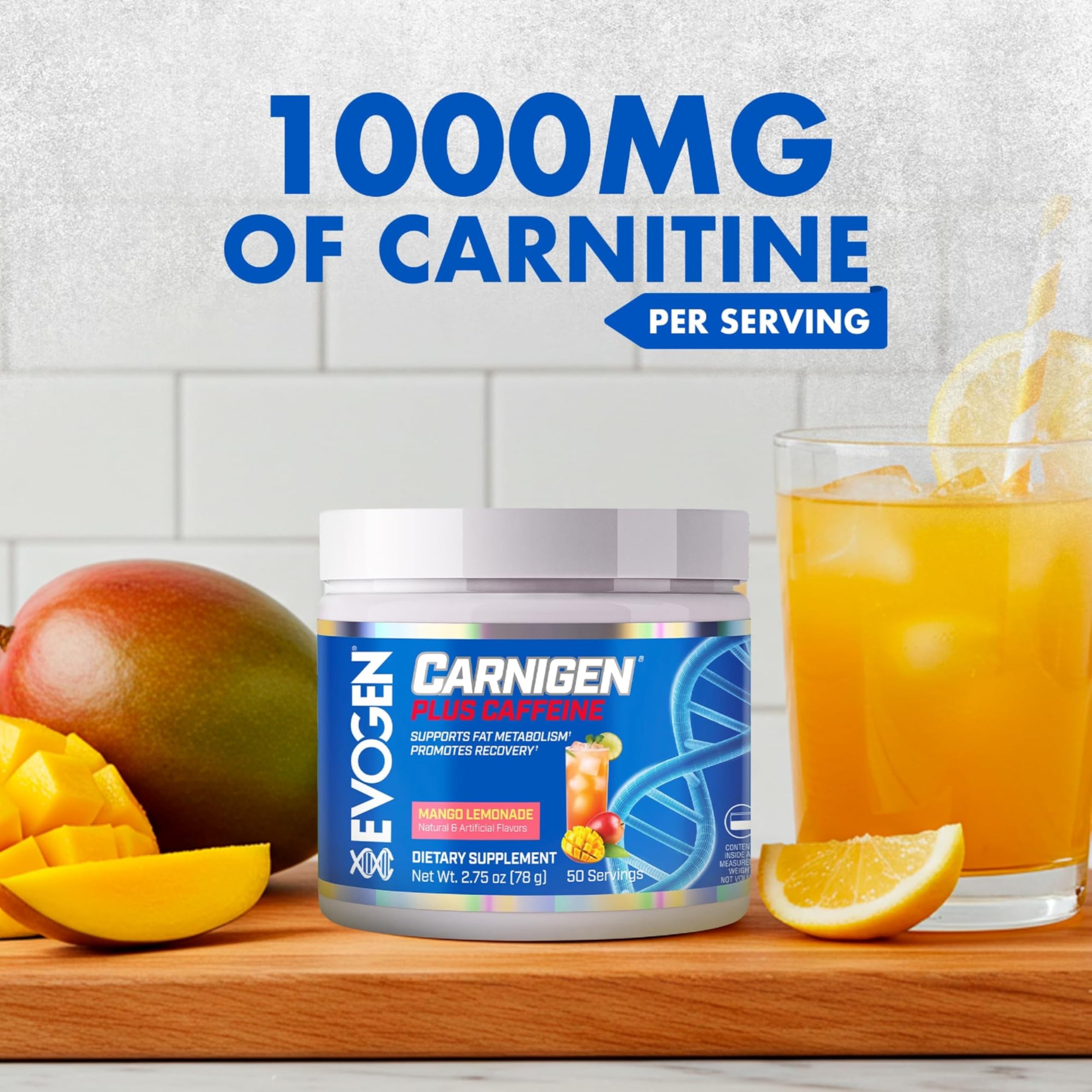 Evogen Carnigen etiqueta nutricional en detalle, ingredientes transparentes