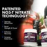Evogen cuchara medidora llena del pre entreno, beneficio dosis precisa y fácil uso