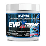 Evogen envase frontal EVP Xtreme NO mostrando sabor y 40 servicios, atractivo visual