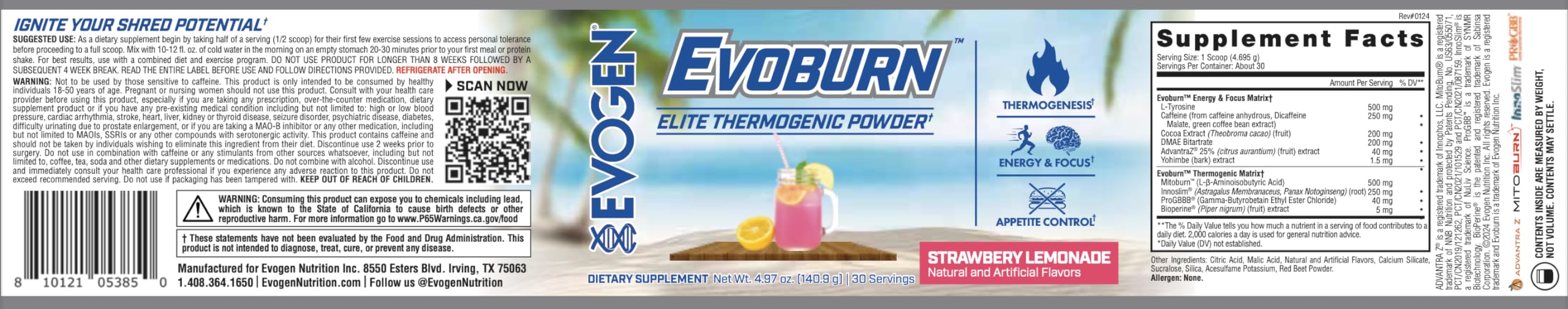 Evogen Evoburn uso en gimnasio apoyo energético durante rutinas intensas
