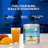 Evogen Evoburn con insignias de MitoBurn y BioPerine, apoyo metabólico visible