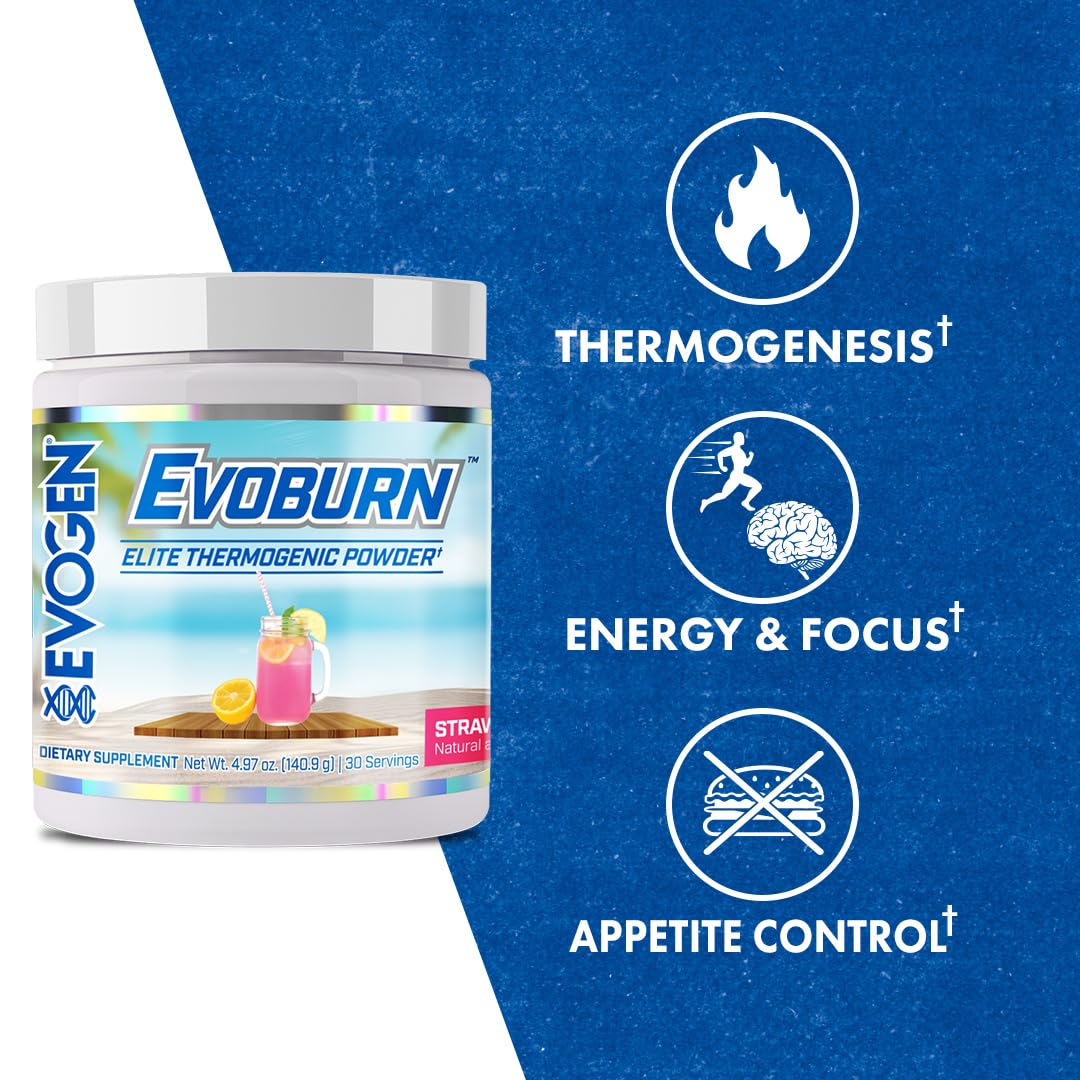 Evogen Evoburn vaso preparado listo para entrenar con energía sostenida