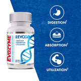 Evogen Evozyme en uso junto a comida para mejorar digestión tras comidas