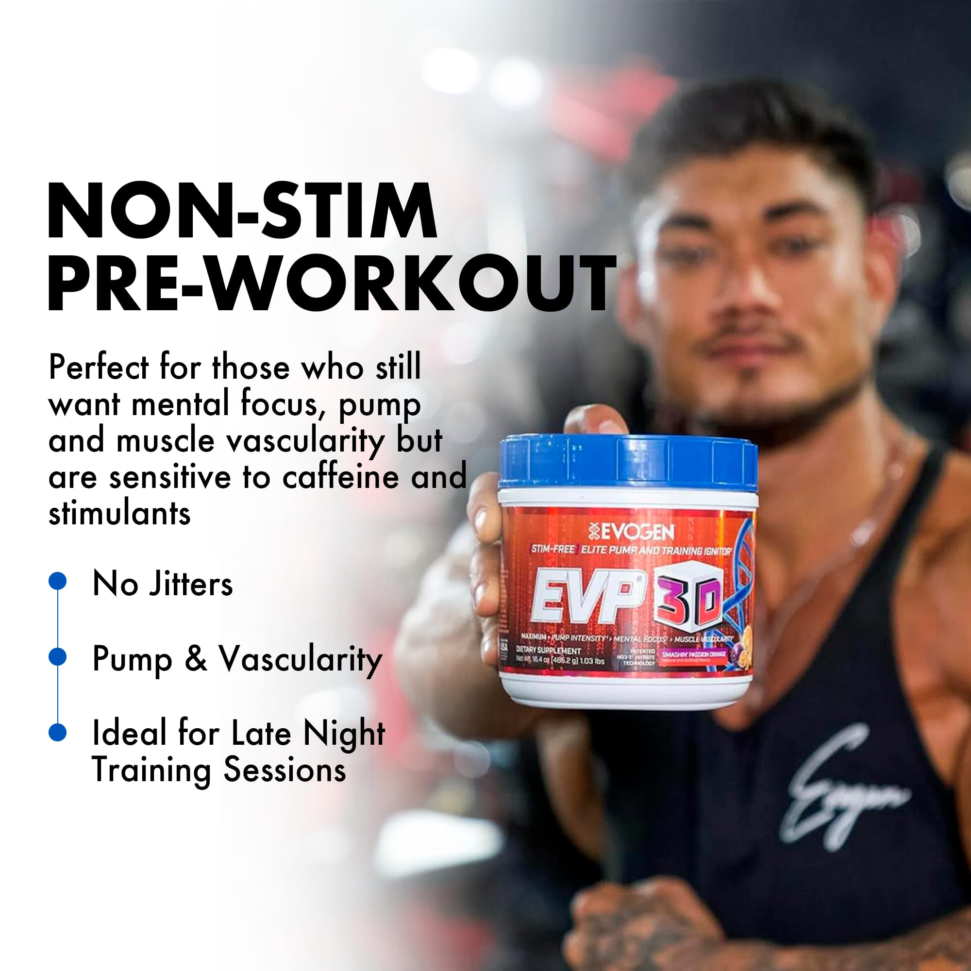 Evogen EVP 3D preparado en vaso, mezclado para uso pre-entreno
