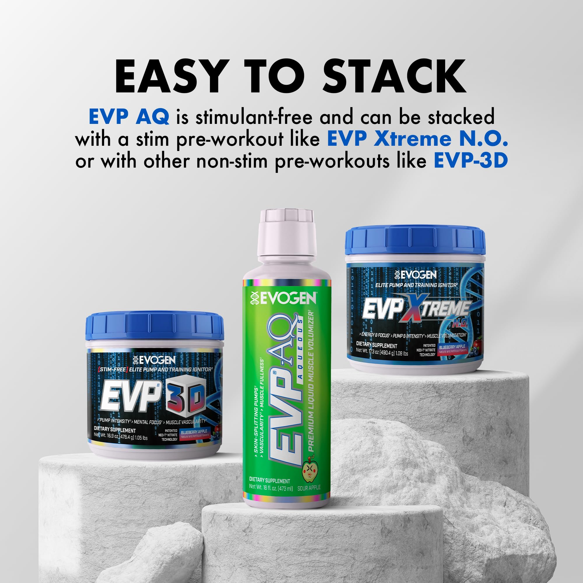 Evogen EVP AQ en entorno de gimnasio mostrando resultados visuales y apoyo a entrenamientos intensos
