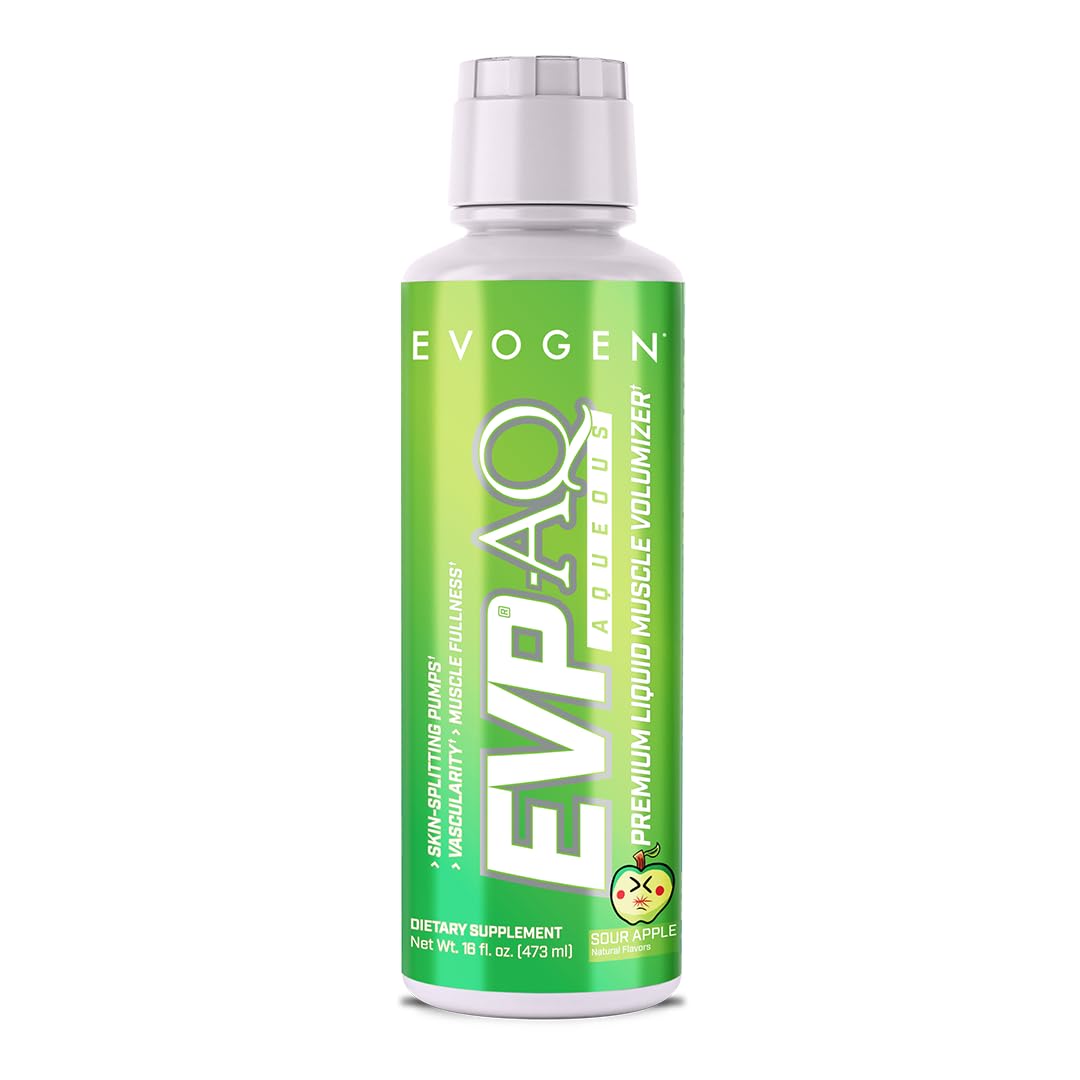 Evogen EVP AQ frente del envase mostrando diseño y sabor manzana ácida para identificación rápida