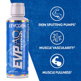 Atleta usando Evogen EVP AQ antes del entrenamiento para mejores pumps