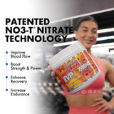 Evogen EVP Xtreme NO etiqueta de ingredientes mostrando la fórmula y beneficios clave