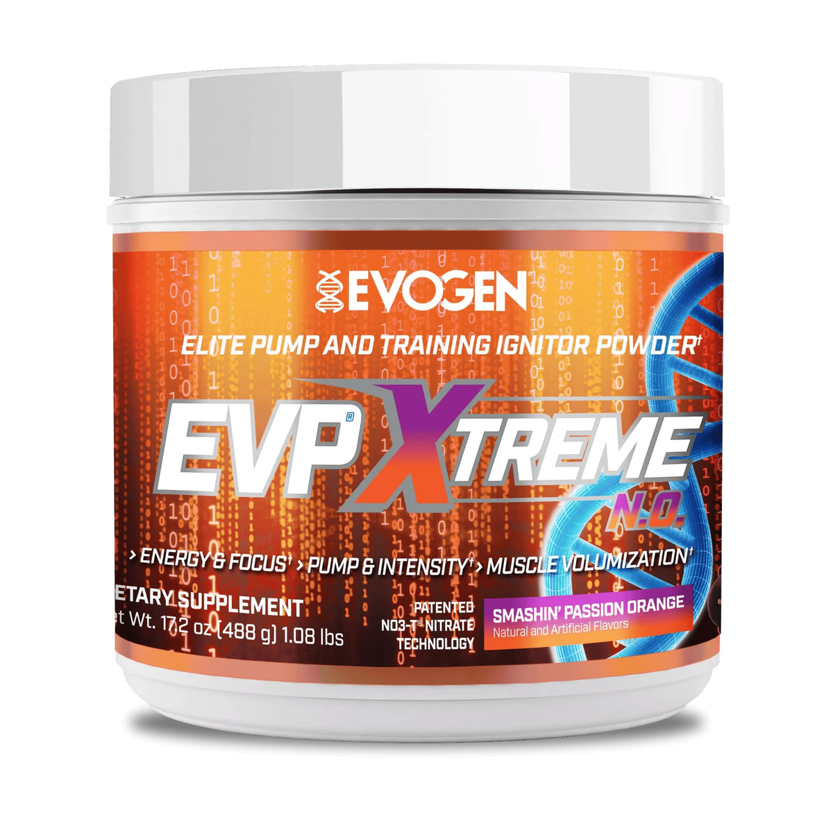 Evogen envase frontal mostrando etiqueta y beneficios visibles