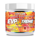 Evogen EVP Xtreme NO vista frontal botella mostrando 40 servicios y beneficio de energía