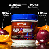 Evogen vaso con mezcla disuelta, hidratación y energía visual