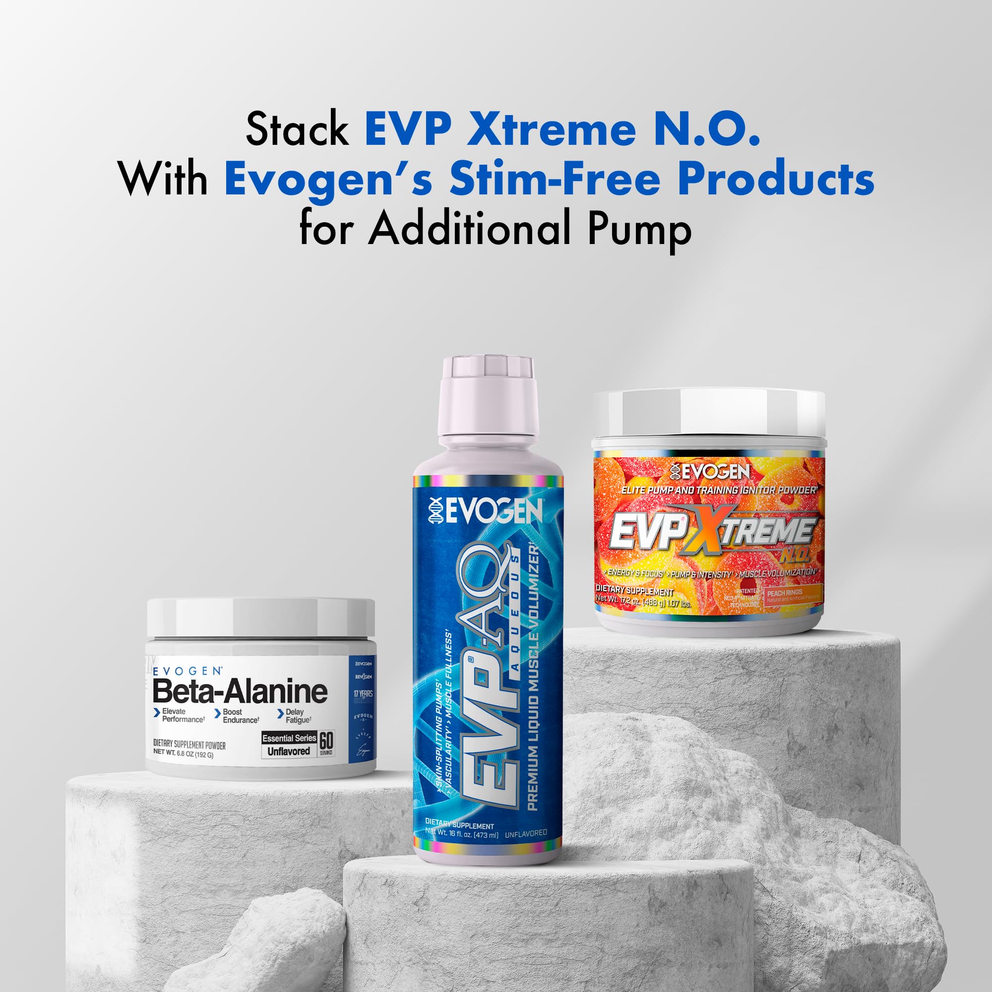 Evogen EVP Xtreme NO en uso durante entrenamiento enfatizando bombeo y enfoque