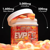 Evogen EVP-3D tarro en mano mostrando tamaño real y porciones prácticas