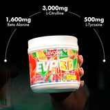 Etiqueta Evogen EVP 3D con lista de ingredientes y beneficios visibles