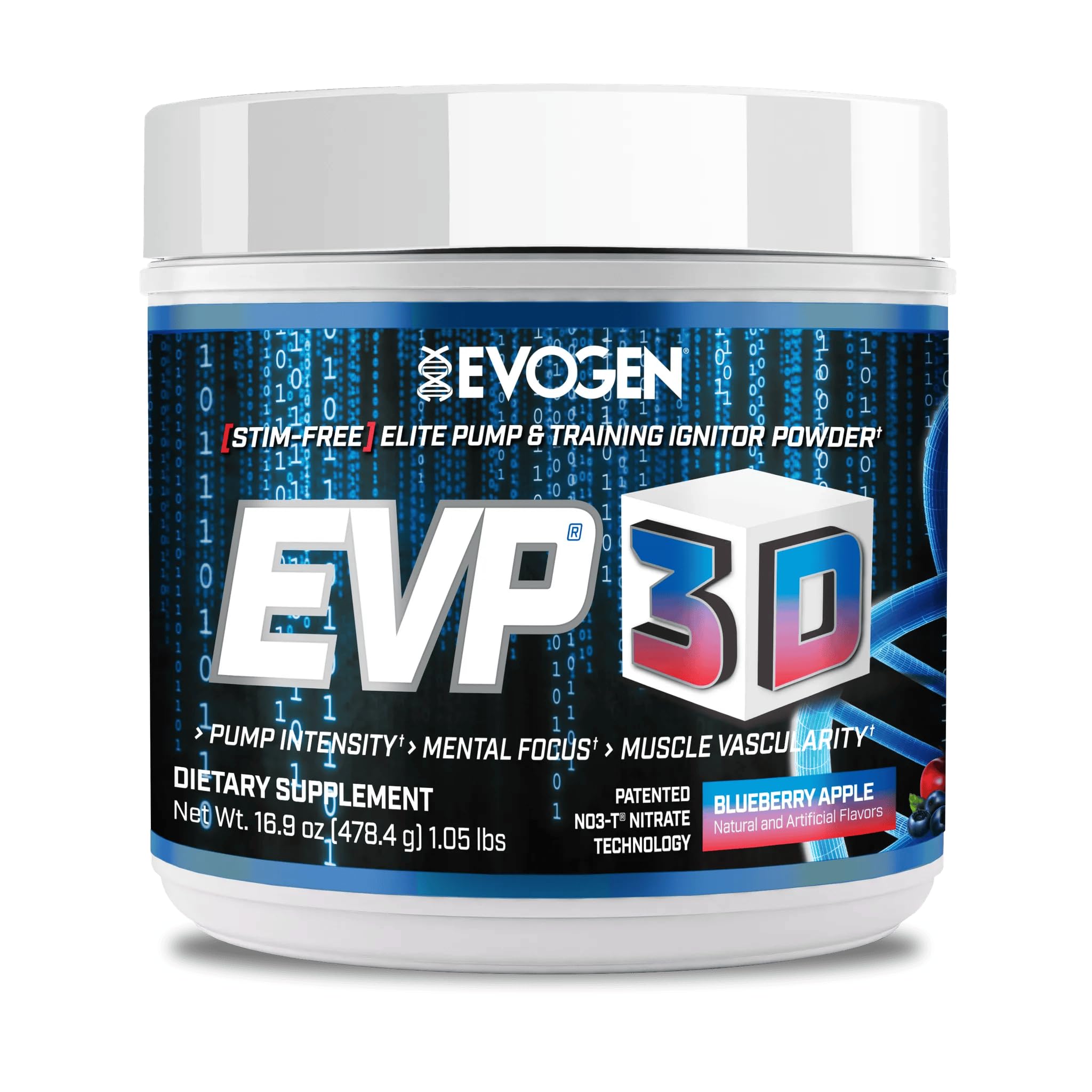 Evogen envase frontal mostrando 40 servicios y diseño atractivo, beneficio claridad de uso