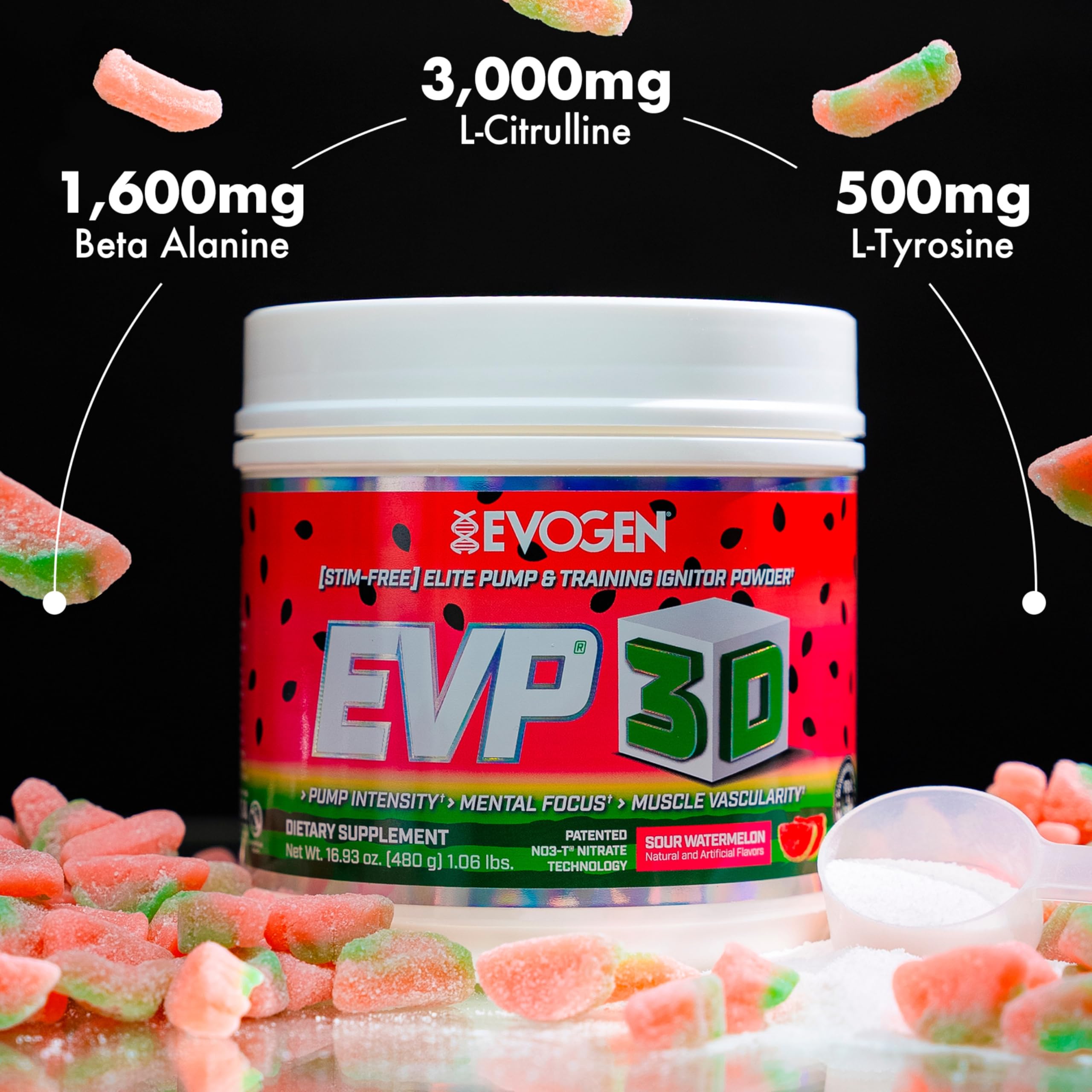 Evogen EVP 3D preparación antes de entrenar en gimnasio, fácil de usar